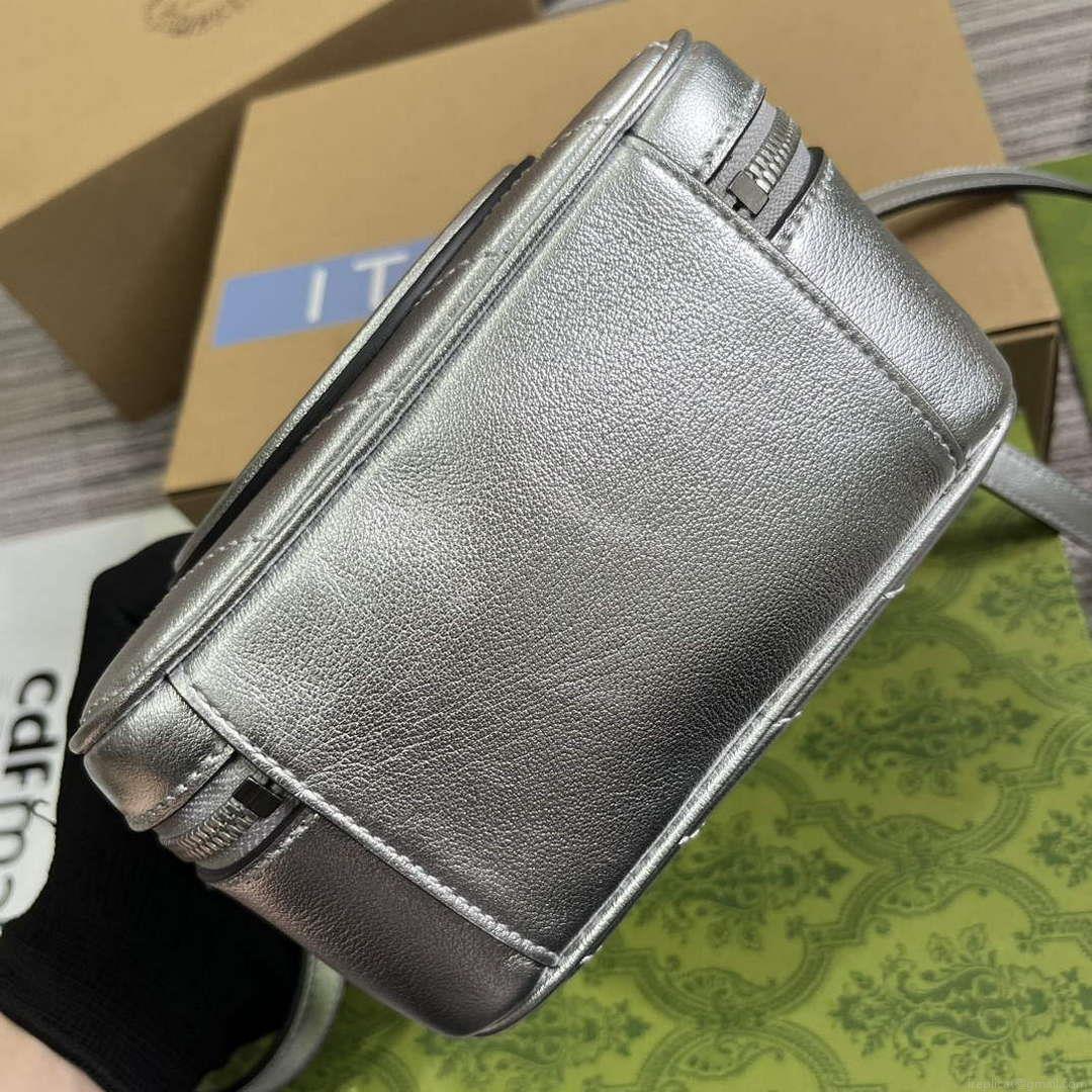 Gucci 744434 Gucci Blondie Top Handle Bag Silver