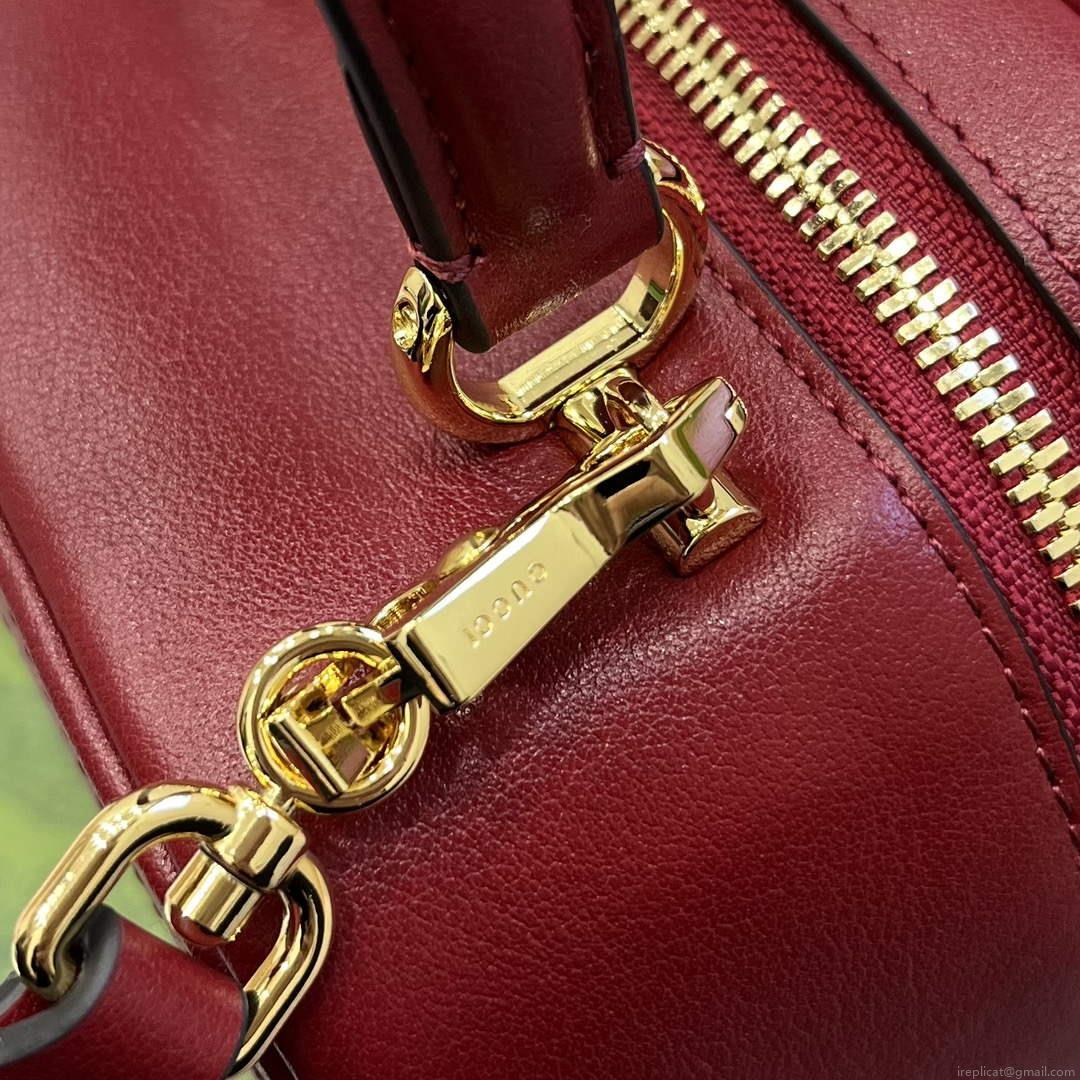 Gucci 744434 Gucci Blondie Top Handle Bag Red