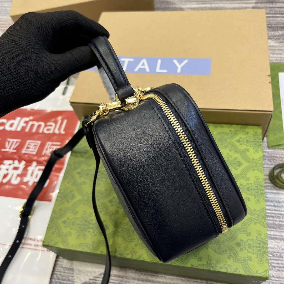 Gucci 744434 Gucci Blondie Top Handle Bag Navy blue