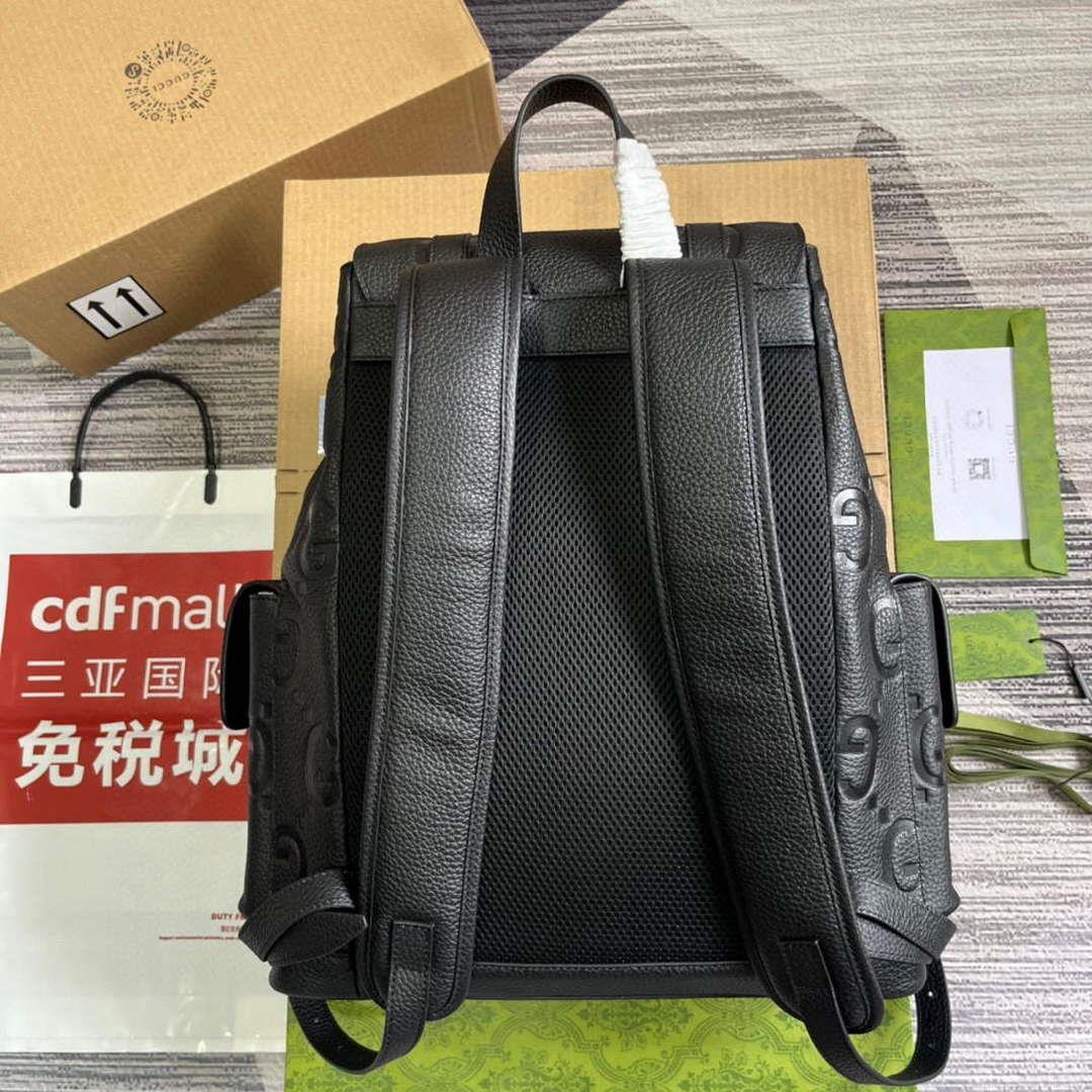 Gucci 625770 Jumbo GG Backpack Black