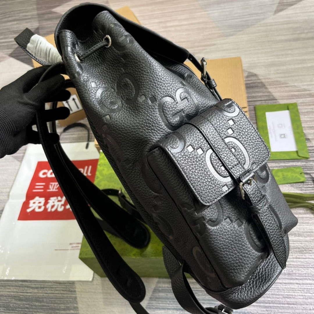 Gucci 625770 Jumbo GG Backpack Black