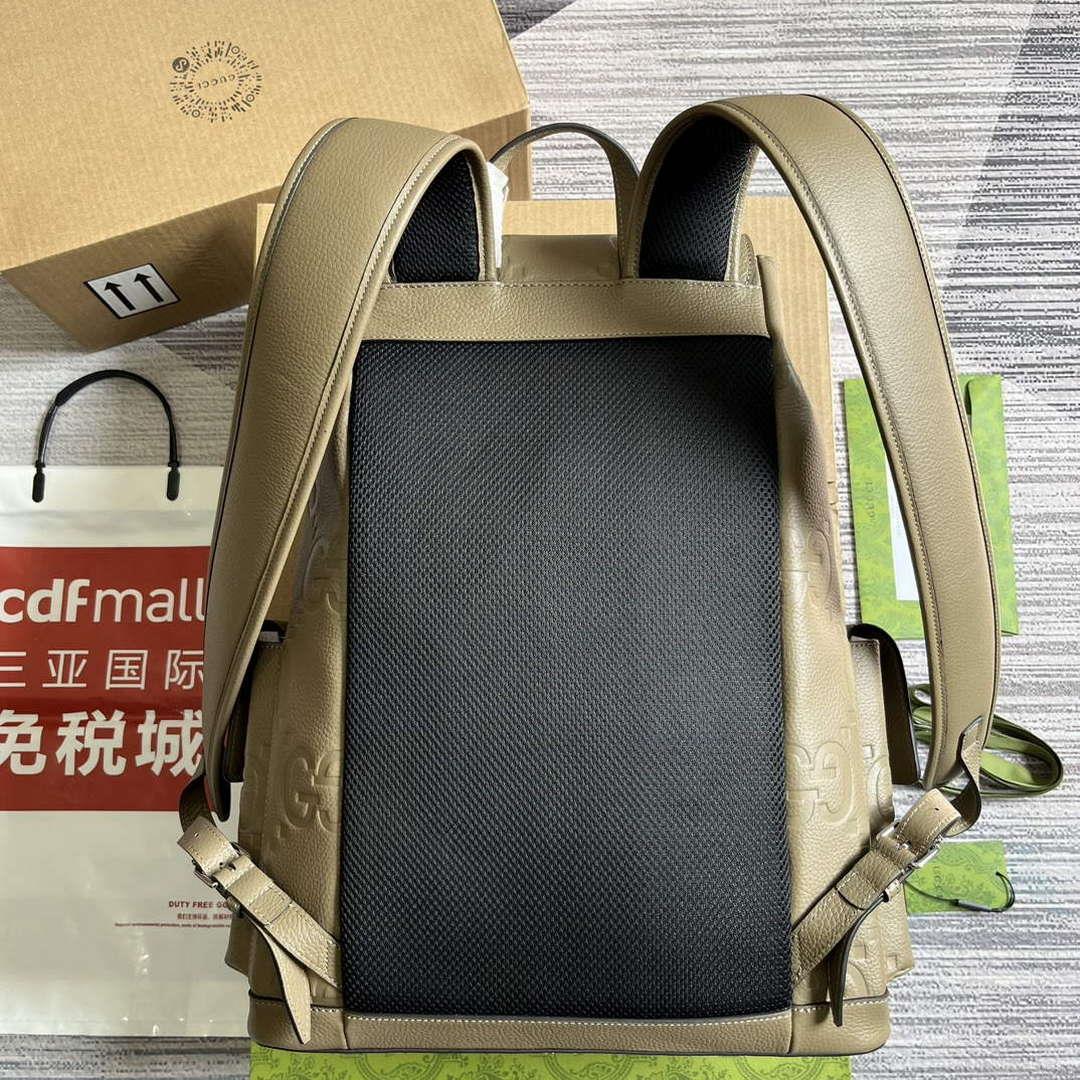 Gucci 625770 Jumbo GG Backpack Taupe