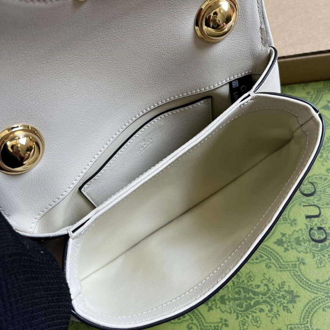 Gucci 724645 Gucci Blondie Mini Shoulder Bag White