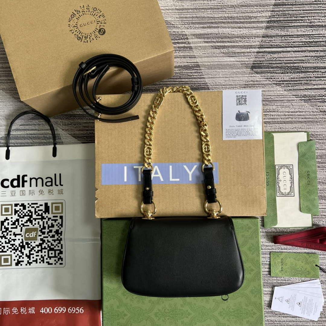 Gucci 724645 Gucci Blondie Mini Shoulder Bag Black