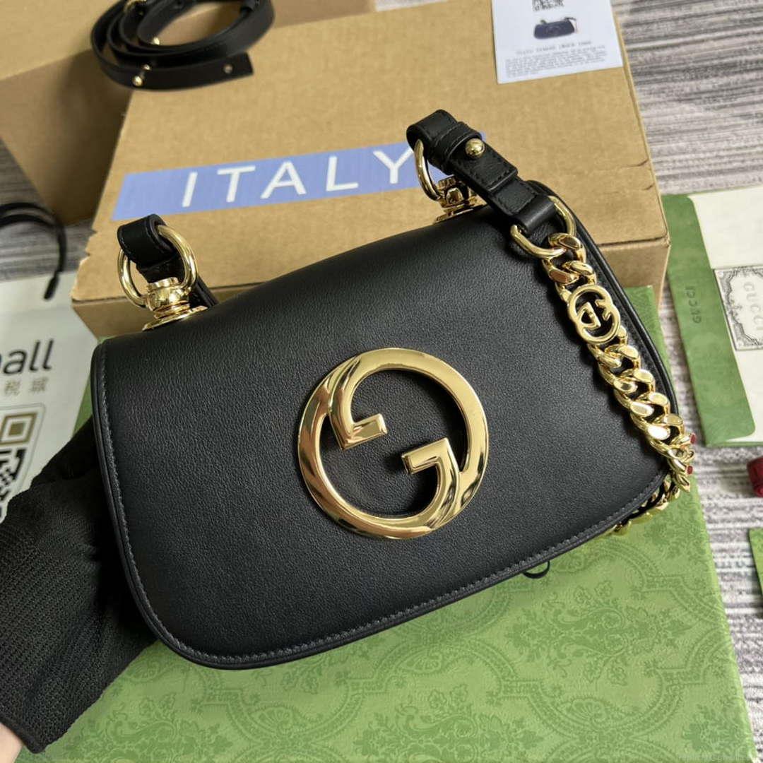 Gucci 724645 Gucci Blondie Mini Shoulder Bag Black