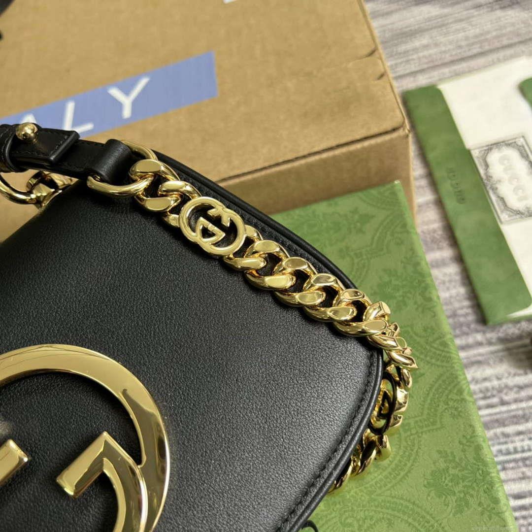 Gucci 724645 Gucci Blondie Mini Shoulder Bag Black