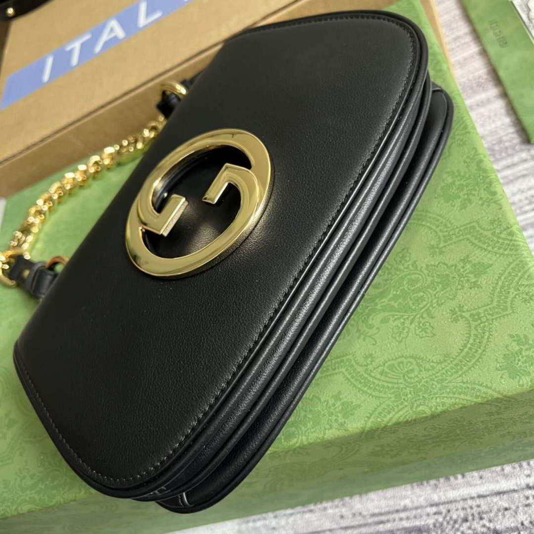 Gucci 724645 Gucci Blondie Mini Shoulder Bag Black