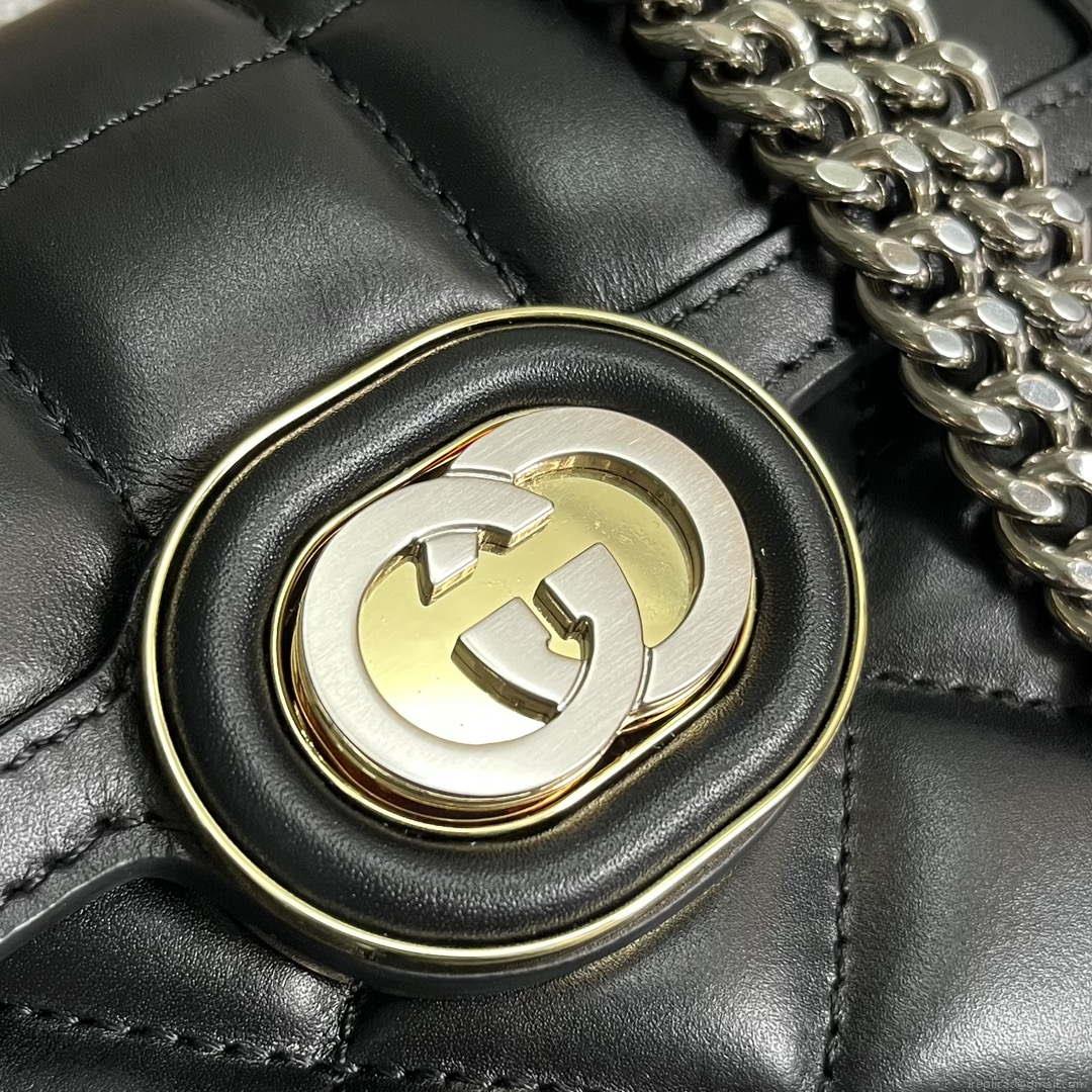Gucci ‎741457 Gucci Deco Mini Shoulder Bag Black