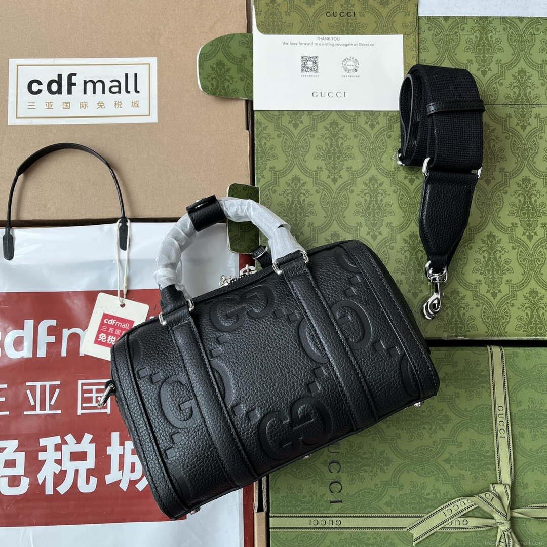 Gucci 725292 Jumbo GG Mini Duffle Bag Black