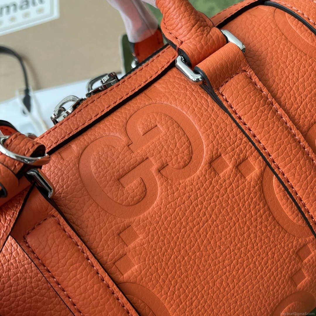 Gucci 725292 Jumbo GG Mini Duffle Bag Orange