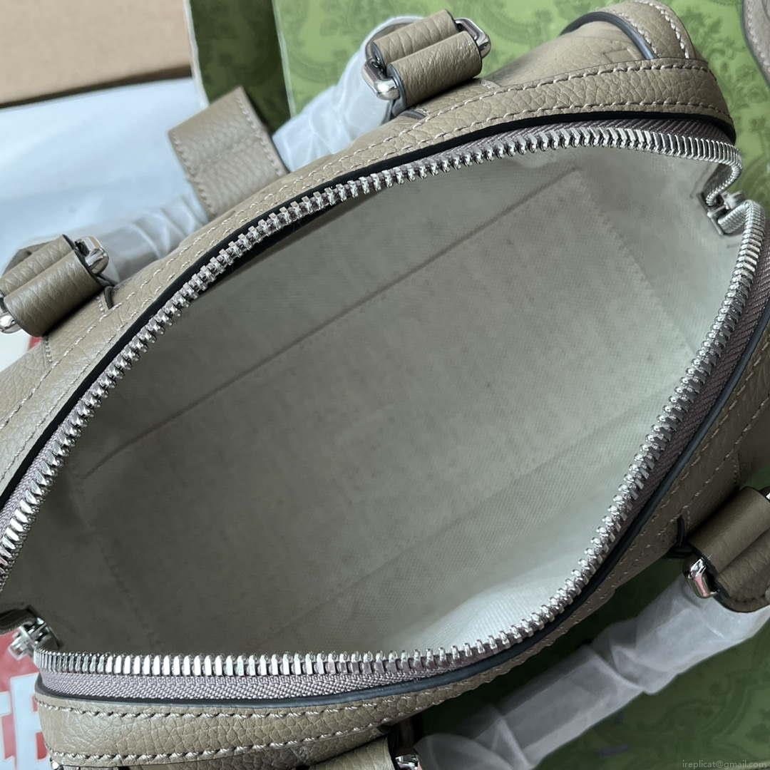 Gucci 725292 Jumbo GG Mini Duffle Bag Gray