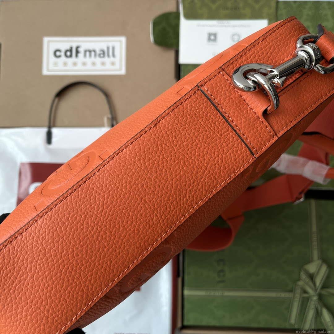 Gucci 658573 Men’s Jumbo GG Briefcase Bag Orange