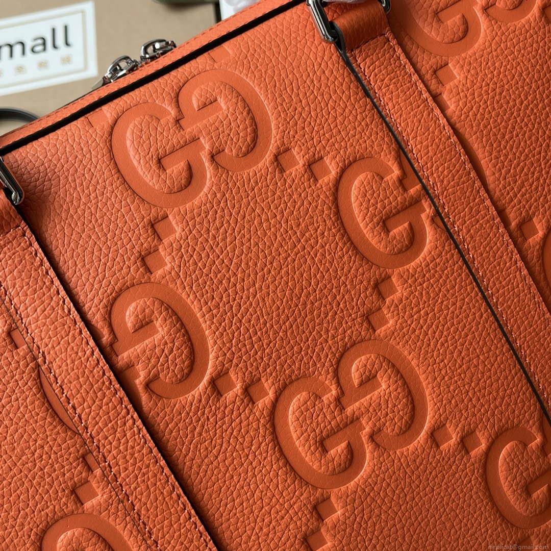 Gucci 658573 Men’s Jumbo GG Briefcase Bag Orange