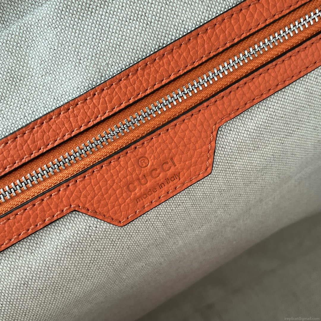 Gucci 658573 Men’s Jumbo GG Briefcase Bag Orange