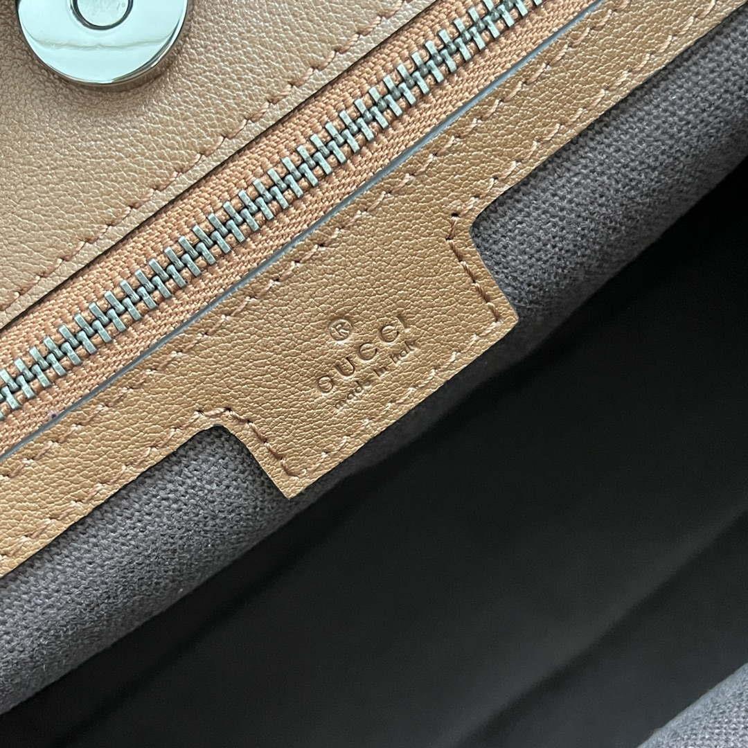 Gucci 751516 Blondie Medium Tote bag in Brown leather