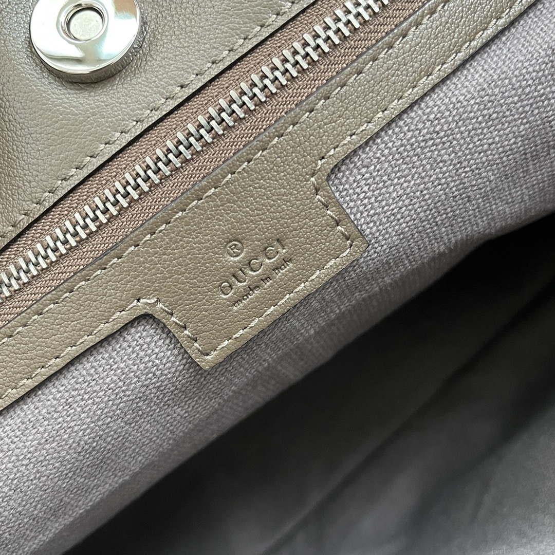 Gucci 751516 Blondie Medium Tote bag in Drak Green leather
