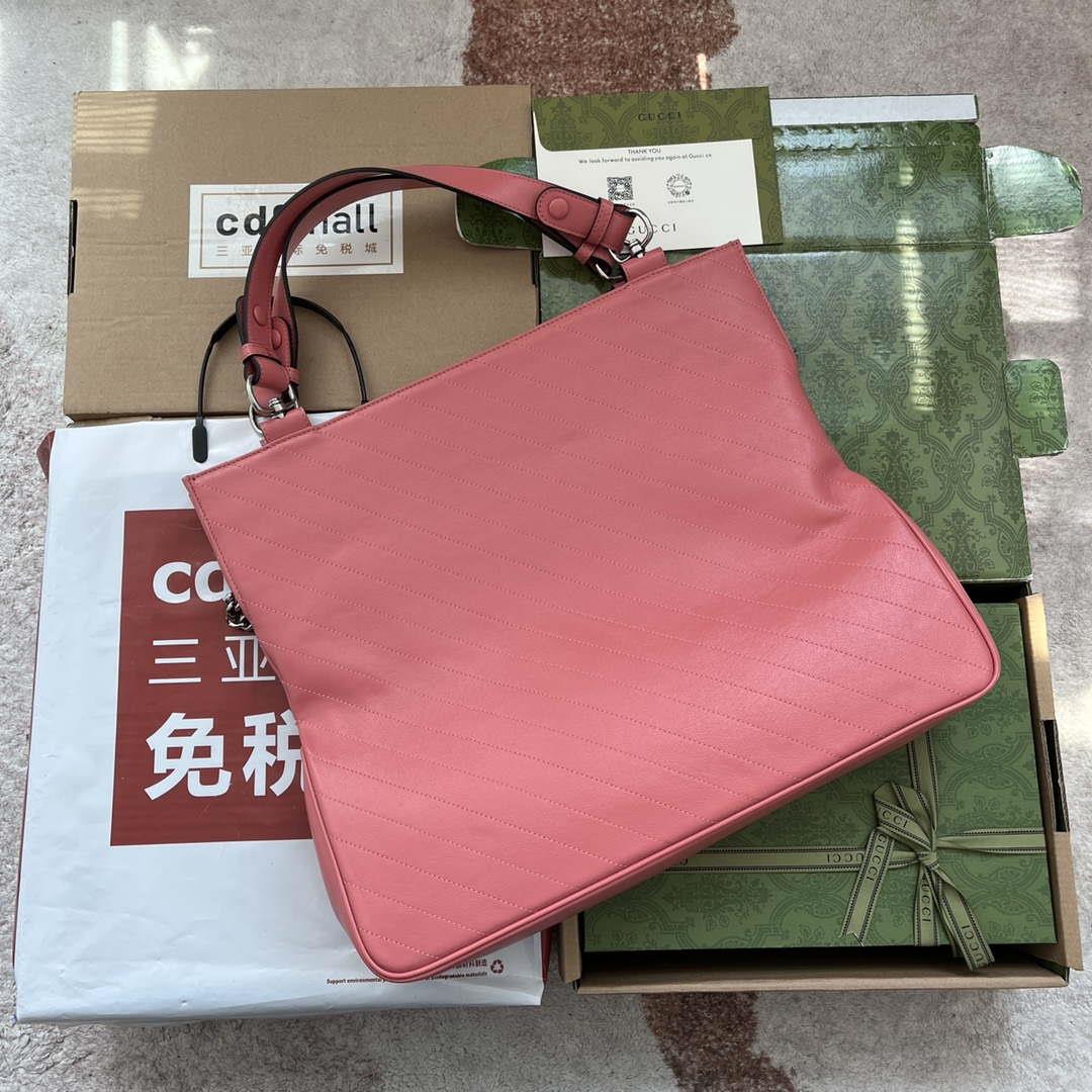 Gucci 751516 Blondie Medium Tote bag in Pink leather