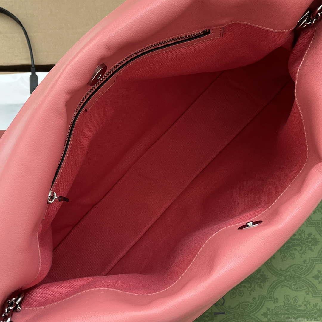 Gucci 751516 Blondie Medium Tote bag in Pink leather