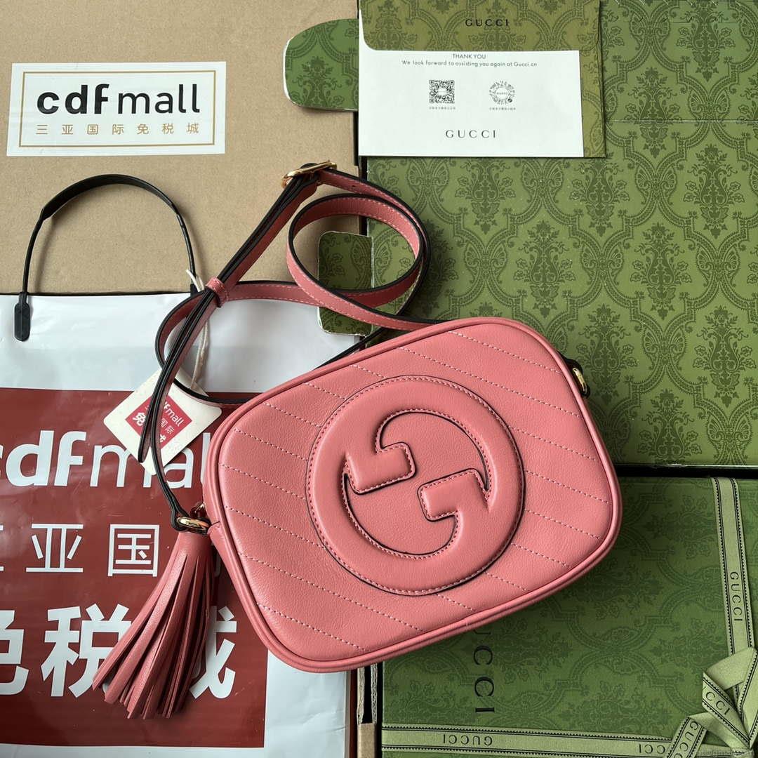 Gucci 742360 Gucci Blondie Small Shoulder Bag Pink