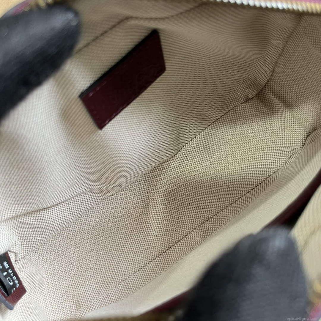 Gucci 751914 Mini GG Canvas Mini Shoulder Bag Red