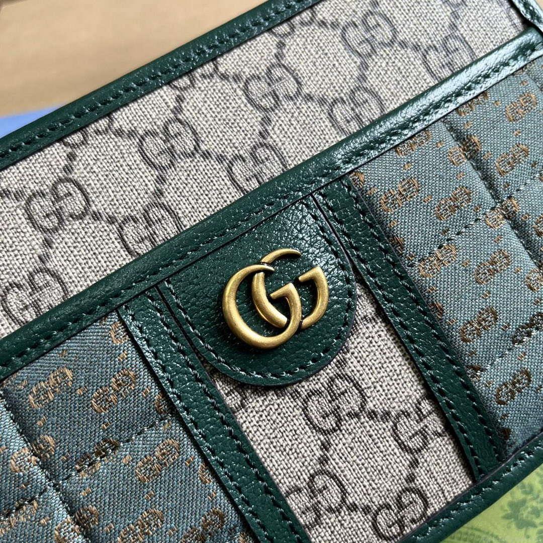 Gucci 751914 Mini GG Canvas Mini Shoulder Bag Green