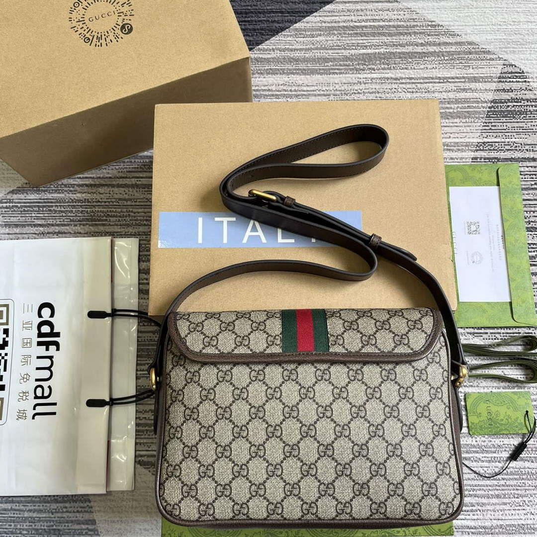Gucci 724704 Ophidia Messenger Bag Brown