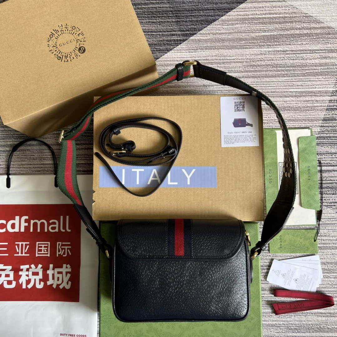 Gucci 722117 Ophidia Mini Gg Shoulder Bag Navy Blue