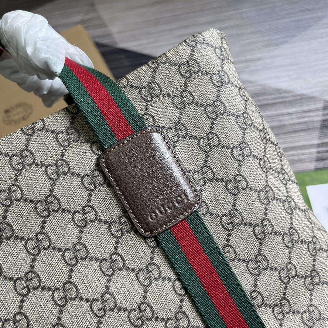 Gucci 763287 GG Tender Medium Tote Bag Beige