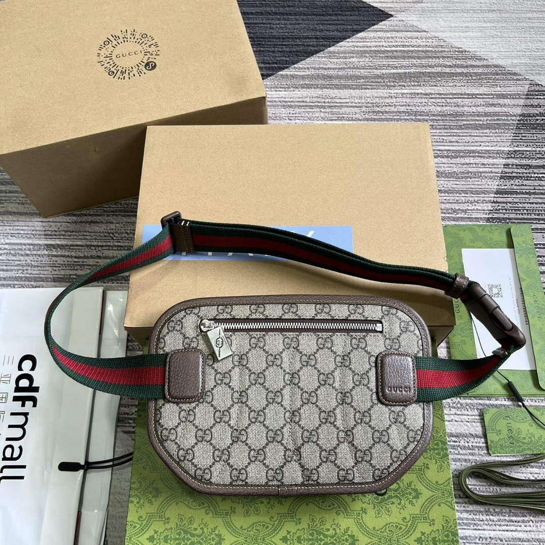 Gucci 760217 GG Belt Bag Brown