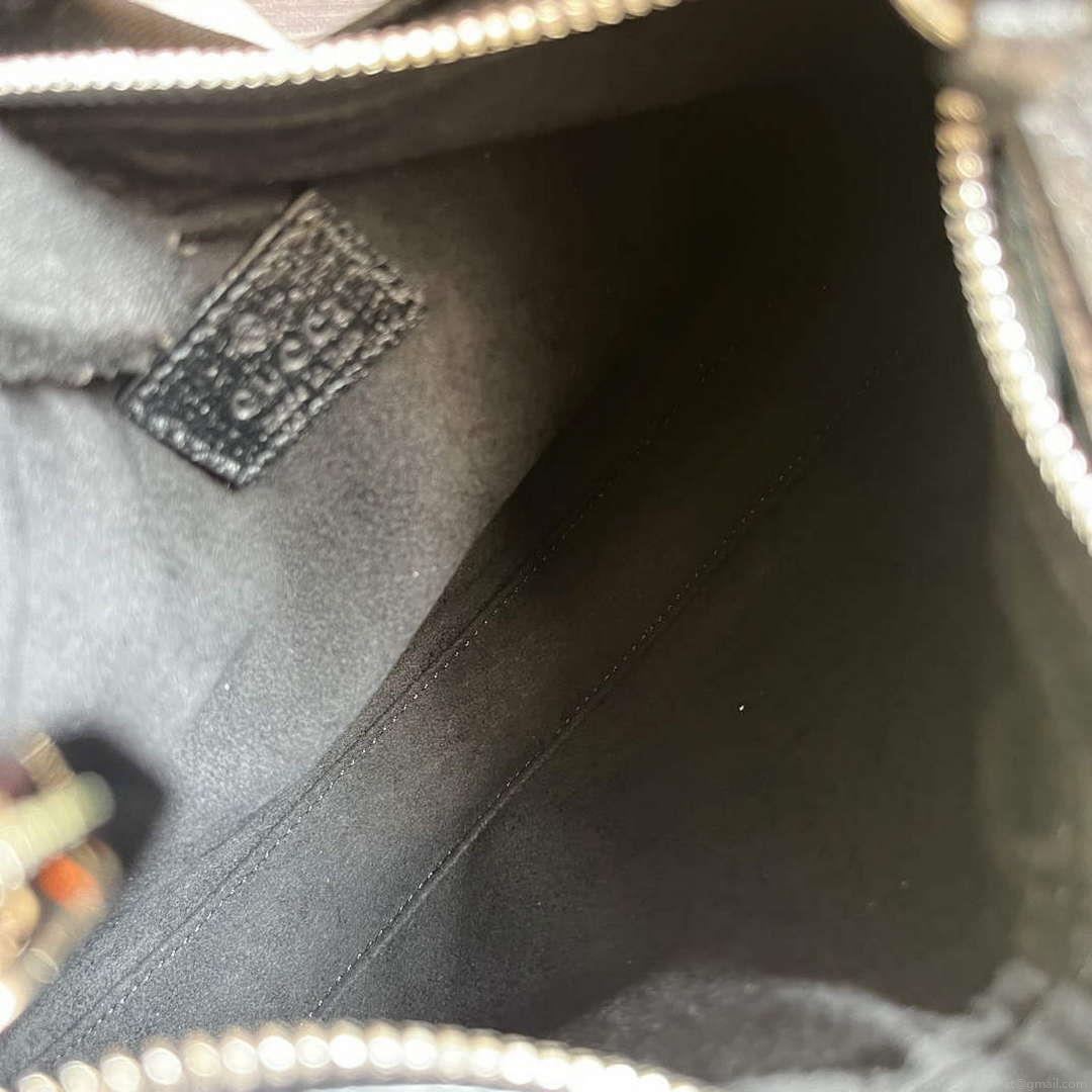 Gucci 699409 Gucci Attache Small Shoulder Bag Black GG