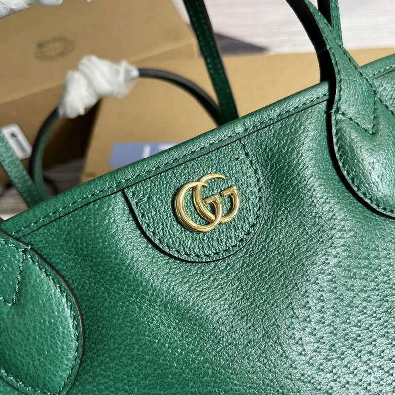 Gucci 739730 Ophidia Medium Tote Bag Green leather