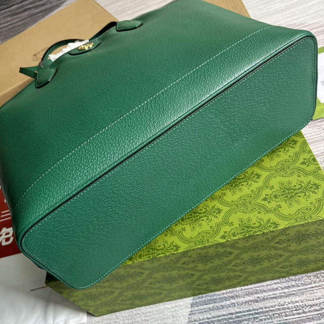 Gucci 739730 Ophidia Medium Tote Bag Green leather