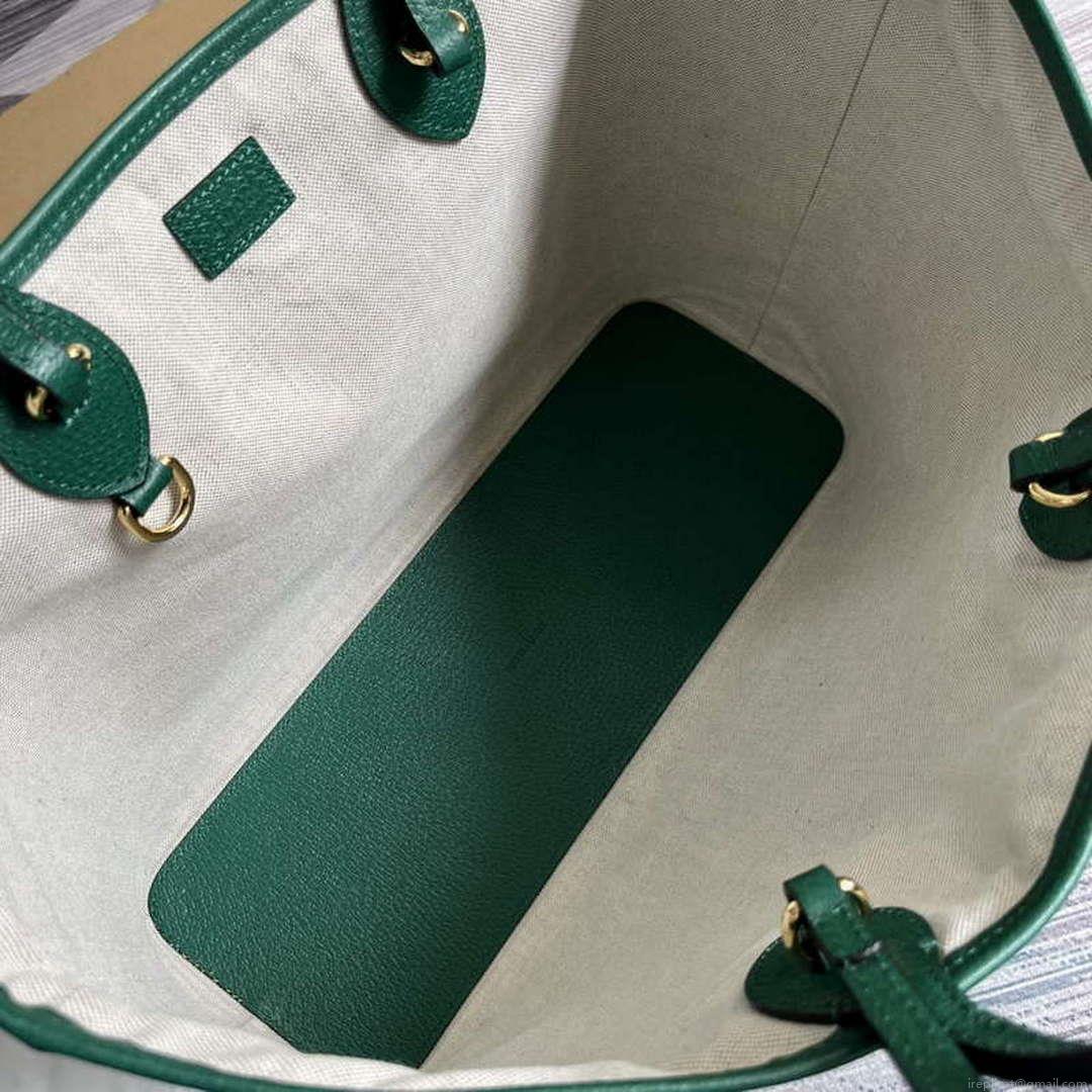 Gucci 739730 Ophidia Medium Tote Bag Green leather