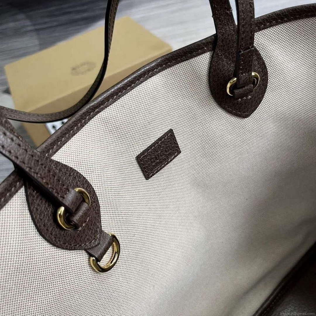 Gucci 739730 Ophidia Medium Tote Bag Brown canvas