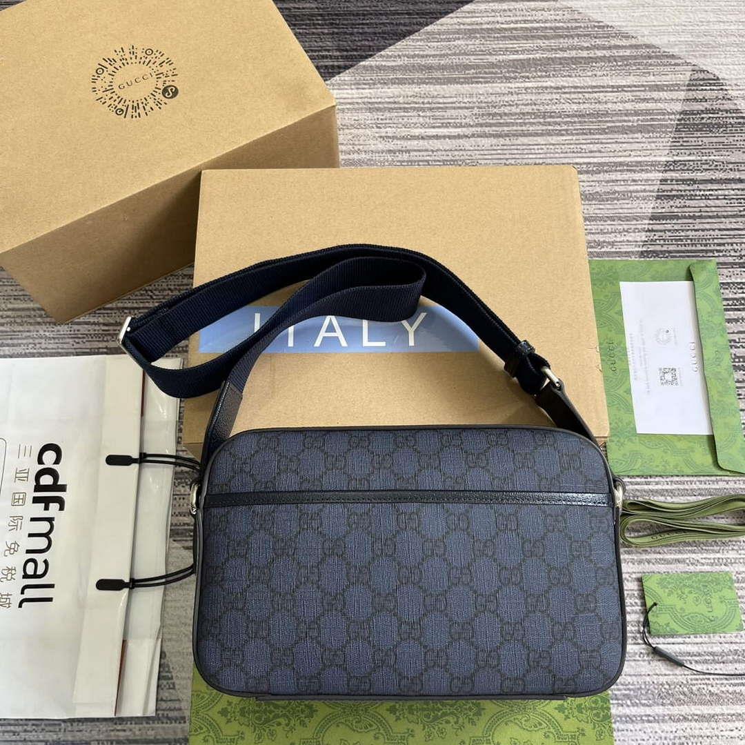 Gucci 767190 Ophidia Medium Messenger Bag Black