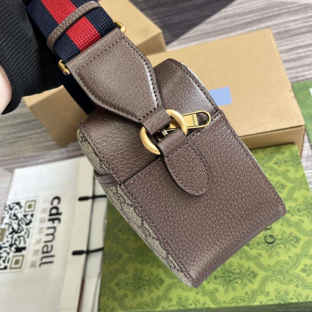 Gucci 767190 Ophidia Medium Messenger Bag Brown