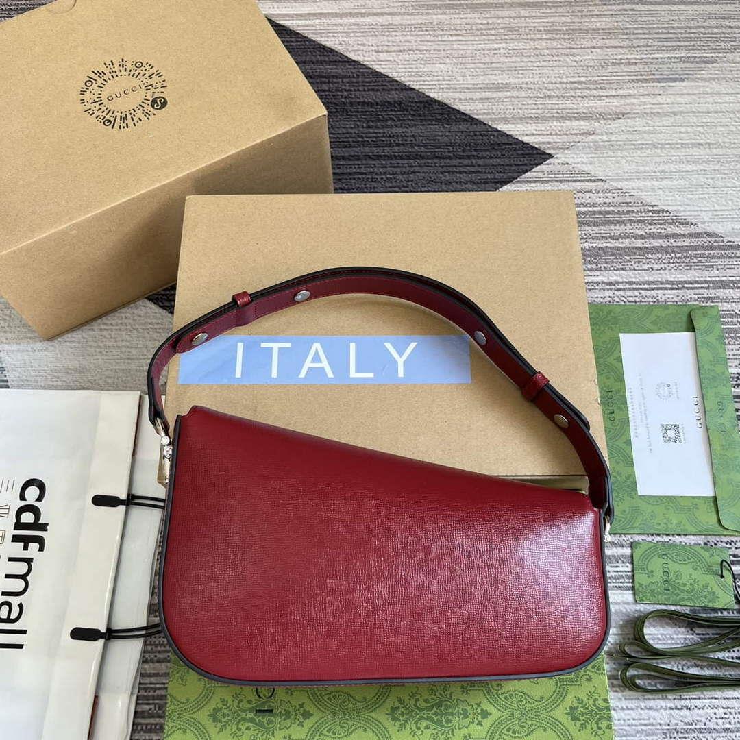 Gucci 764155 Gucci Horsebit 1955 Shoulder Bag Red