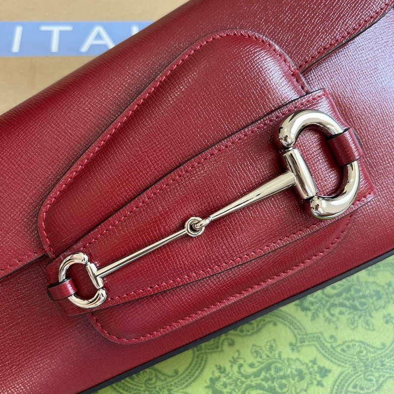Gucci 764155 Gucci Horsebit 1955 Shoulder Bag Red