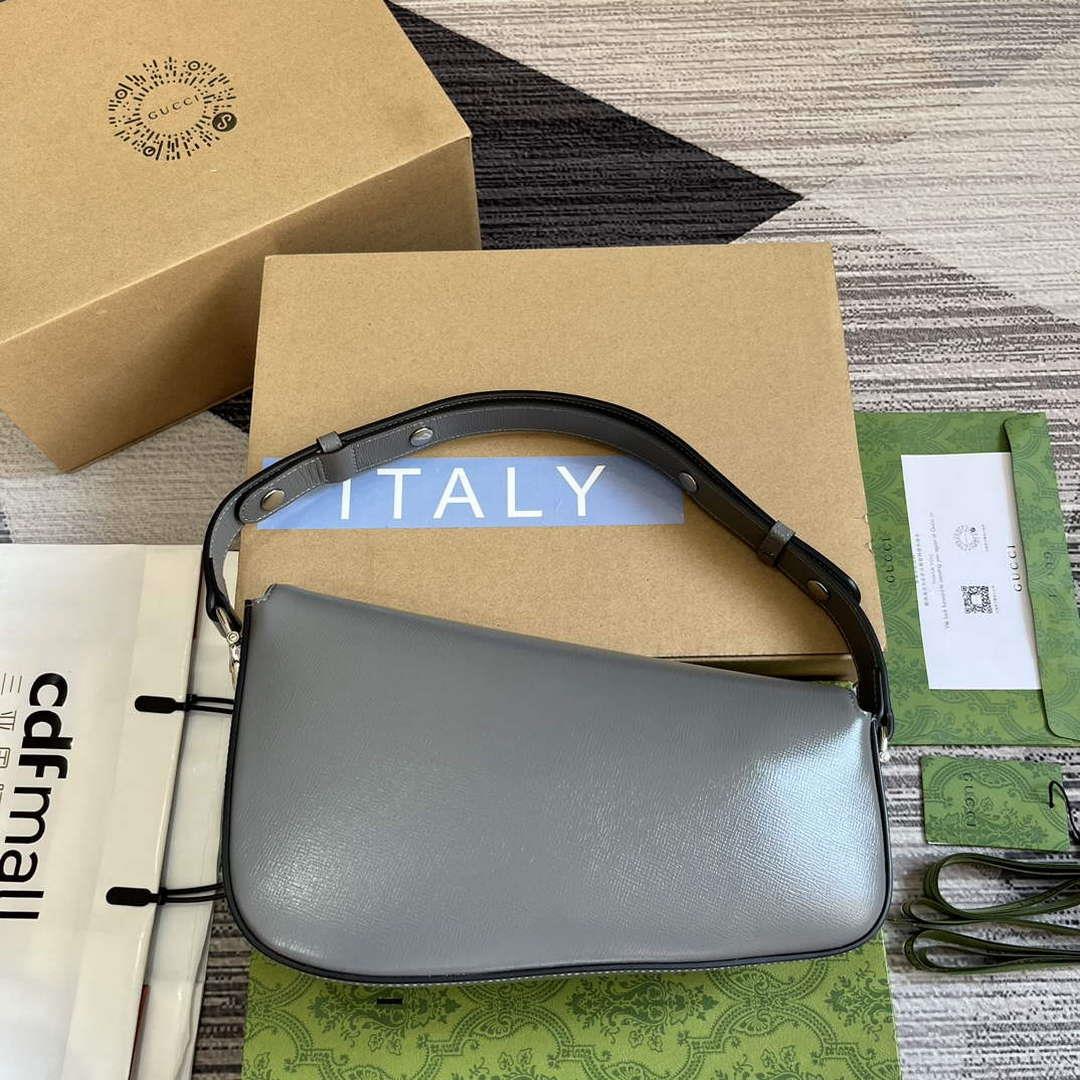 Gucci 764155 Gucci Horsebit 1955 Shoulder Bag Grey