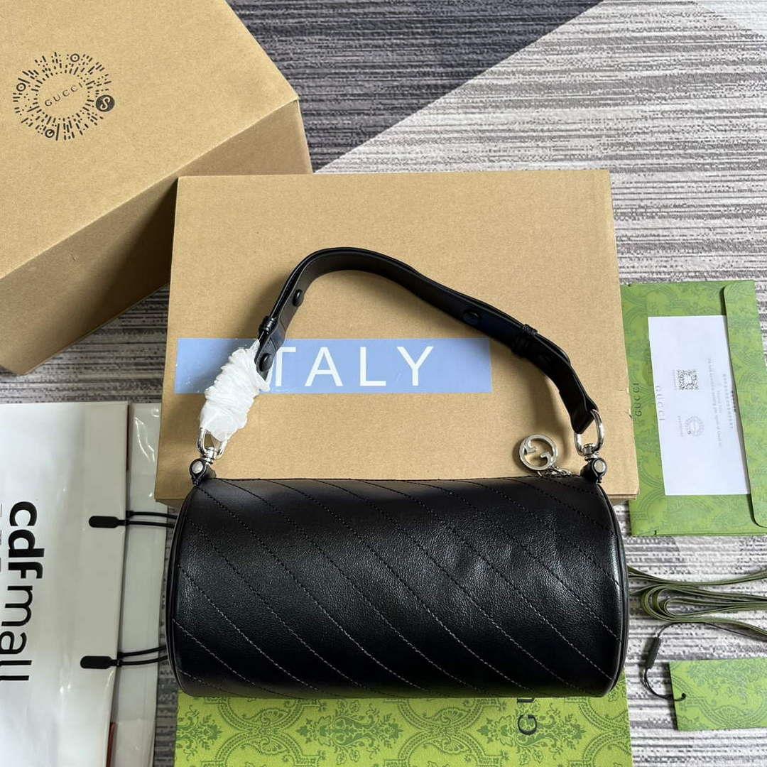 Gucci 760169 Gucci Blondie Small Shoulder Bag Black