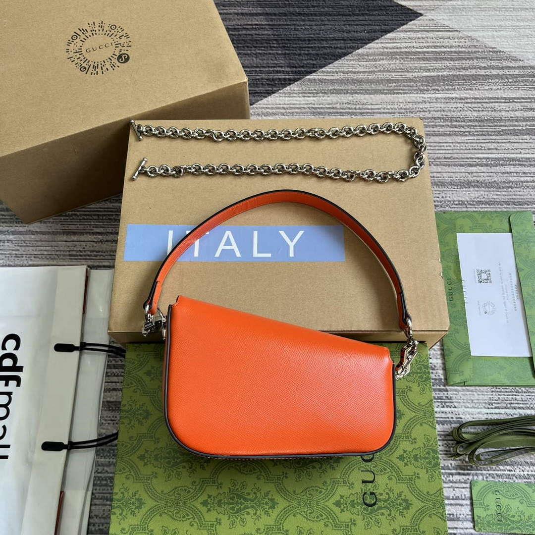 Gucci 774209 Gucci Horsebit 1955 Mini Shoulder Bag Orange