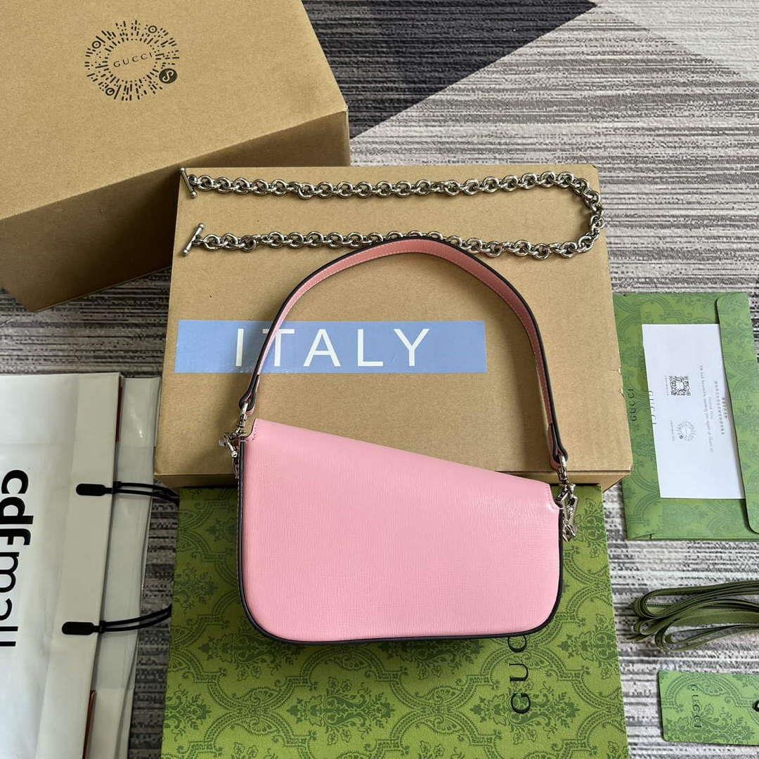 Gucci 774209 Gucci Horsebit 1955 Mini Shoulder Bag Pink