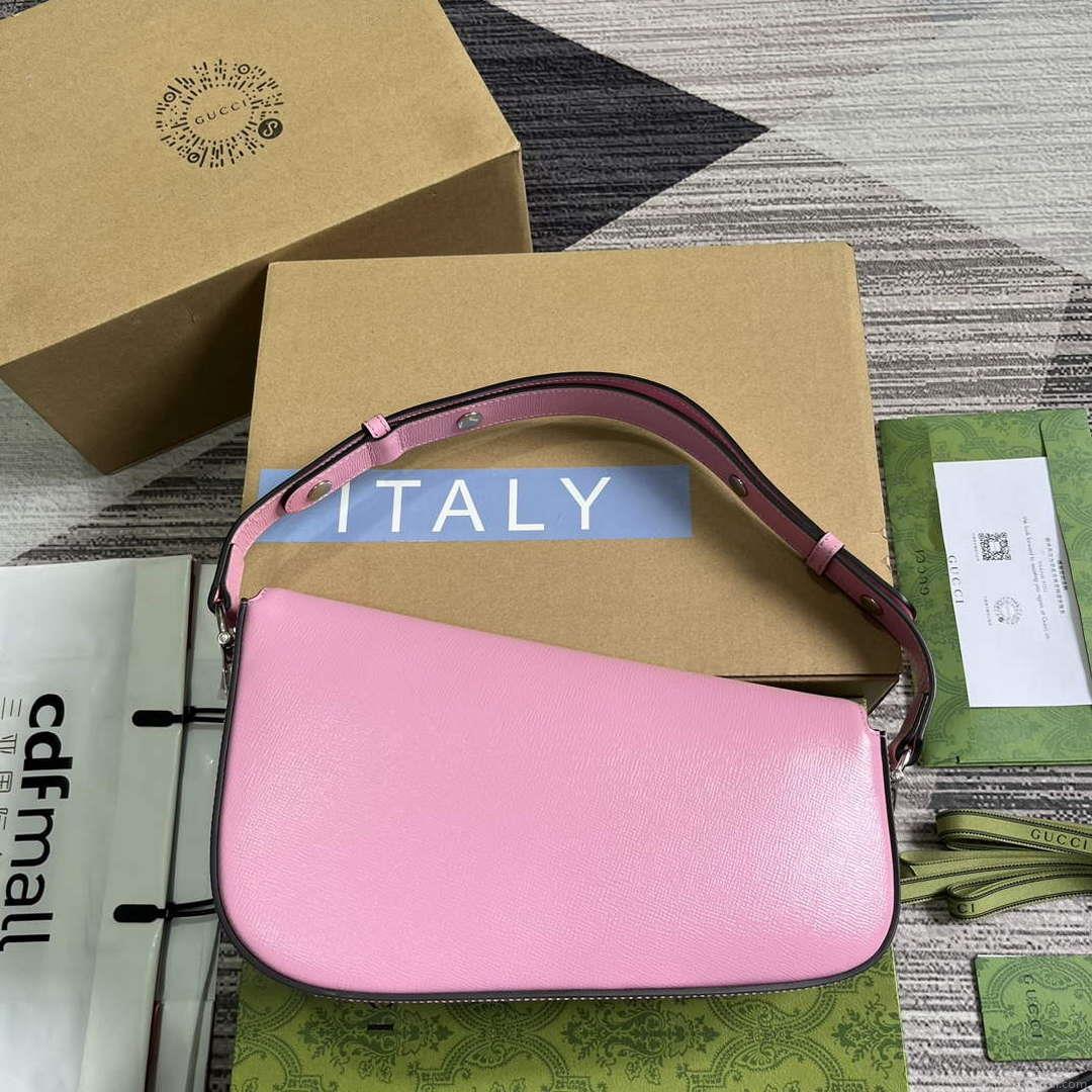 Gucci 764155 Gucci Horsebit 1955 Shoulder Bag Pink