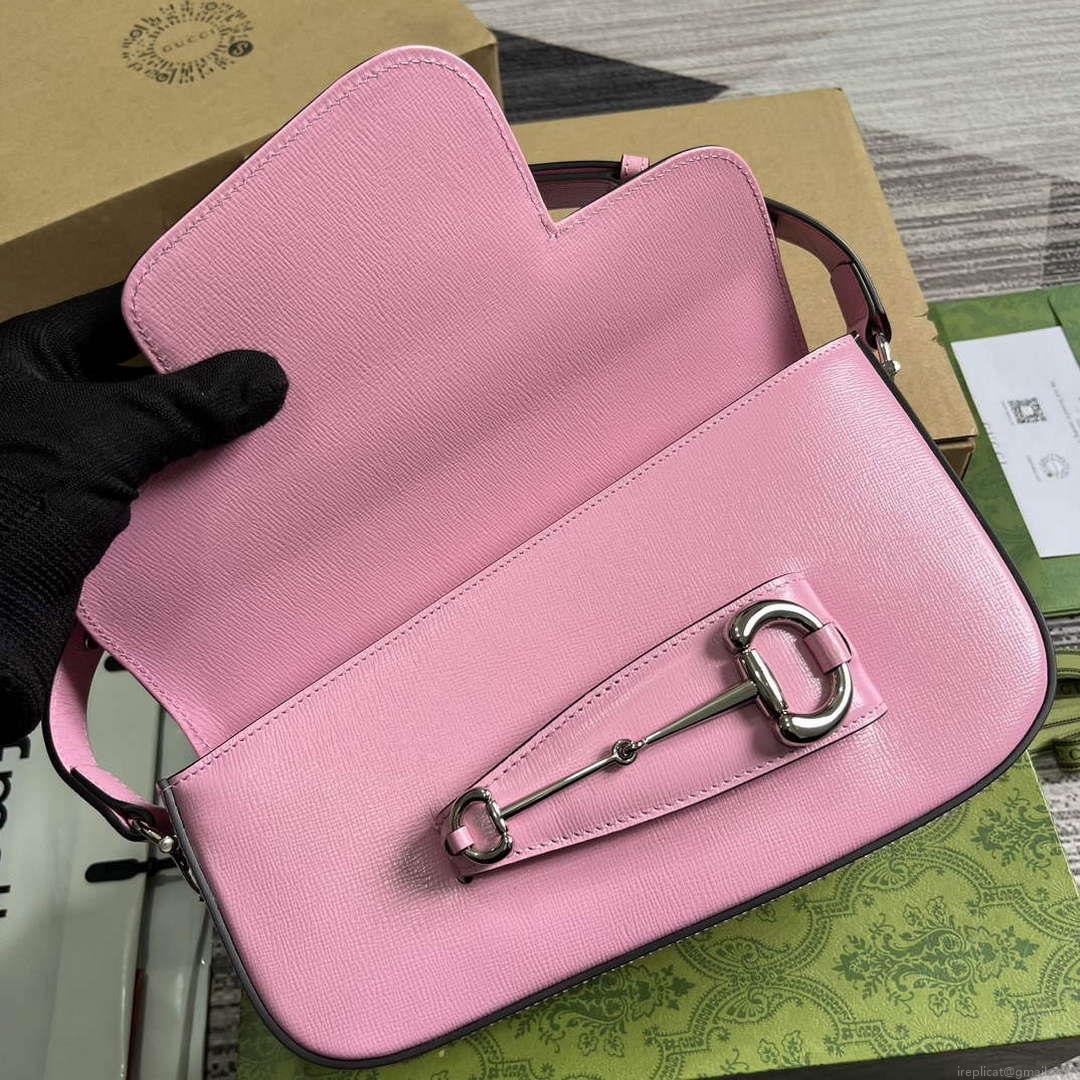 Gucci 764155 Gucci Horsebit 1955 Shoulder Bag Pink