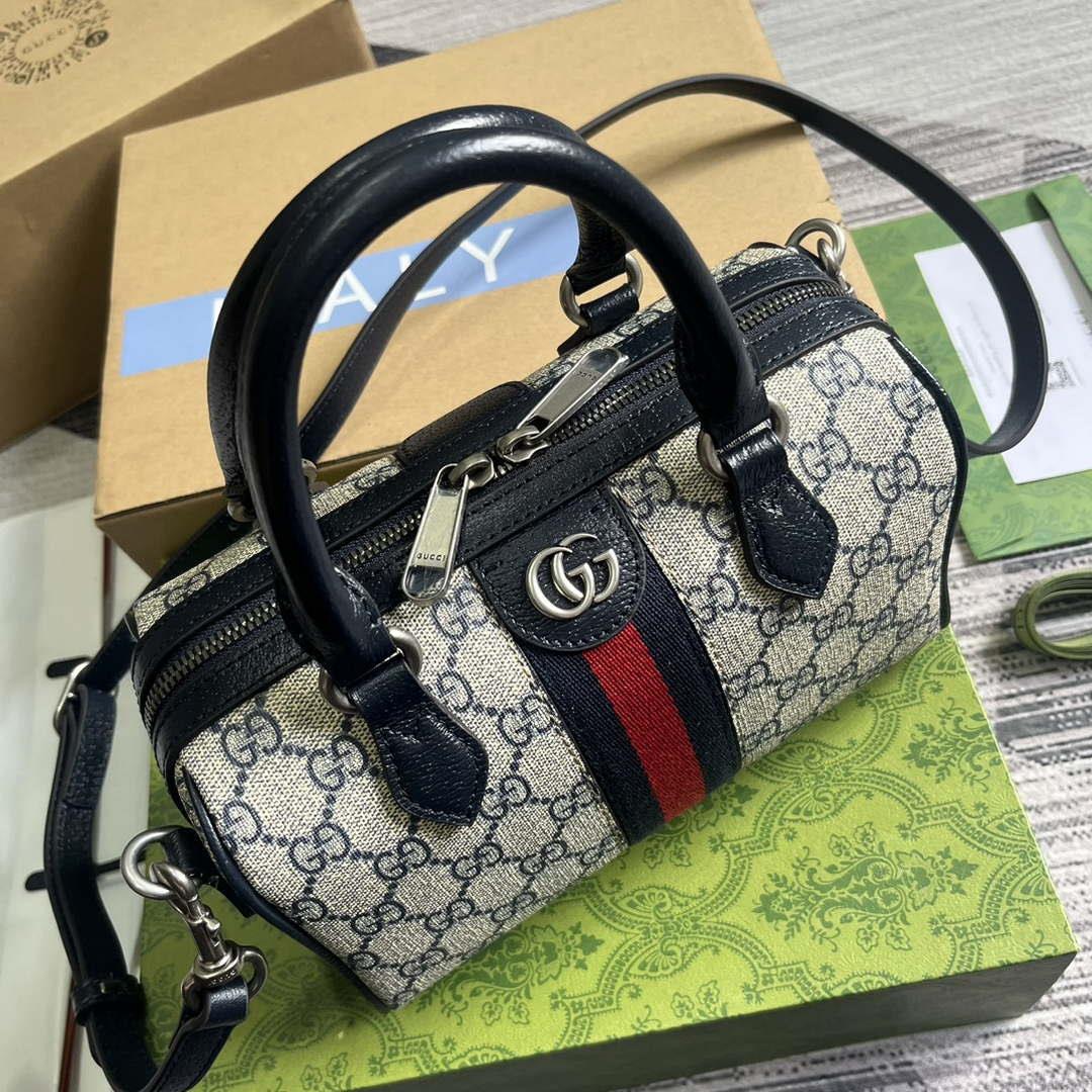 Gucci 772053 Gucci Ophidia GG Mini top handle bag Black