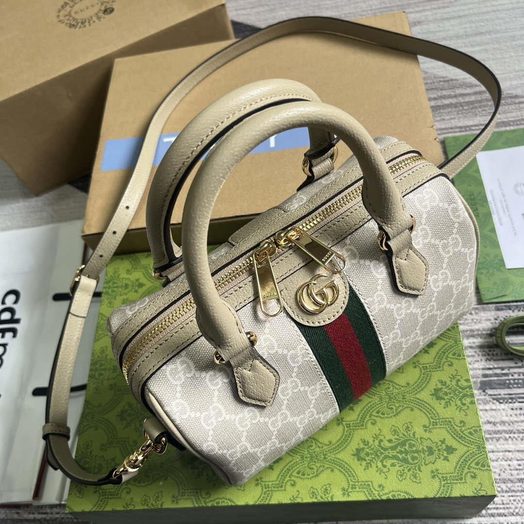 Gucci 772053 Gucci Ophidia GG Mini top handle bag Oatmeal