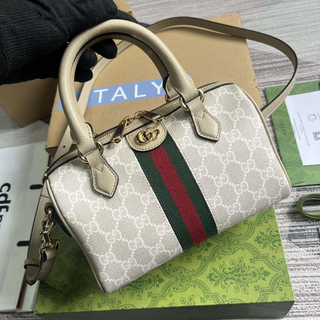 Gucci 772053 Gucci Ophidia GG Mini top handle bag Oatmeal