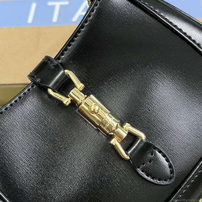 Gucci 760249 Jackie 1961 Super Mini Bag Black