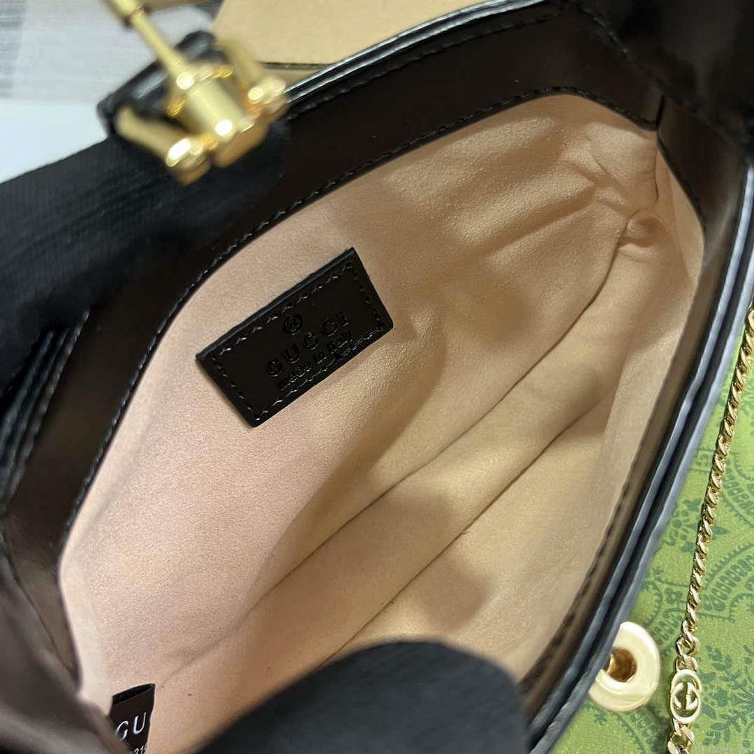 Gucci 760249 Jackie 1961 Super Mini Bag Black