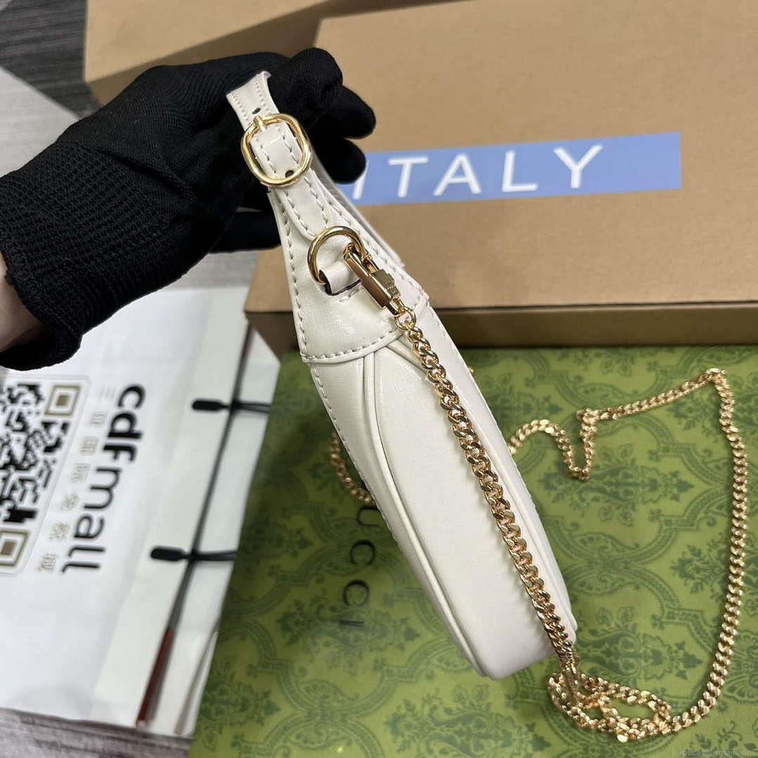 Gucci 760249 Jackie 1961 Super Mini Bag White